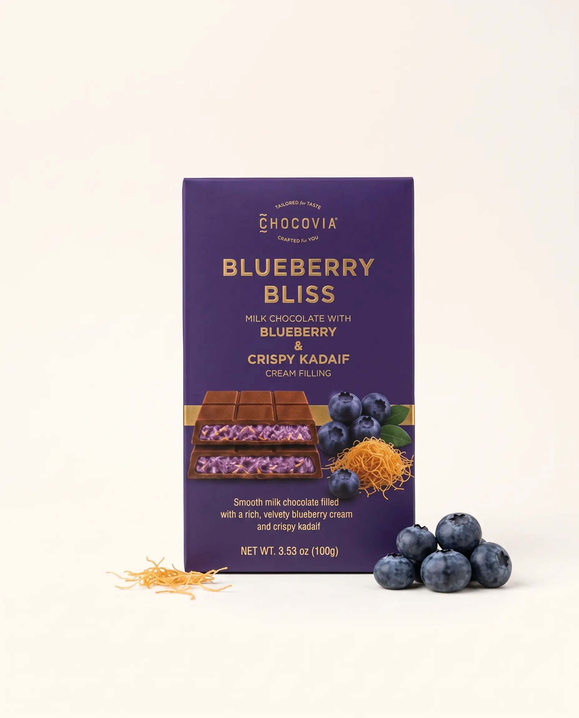 Chocovia Blueberry Bliss Yaban Mersinli Çikolata